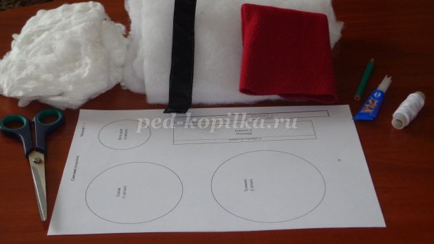 Снеговик из синтепона