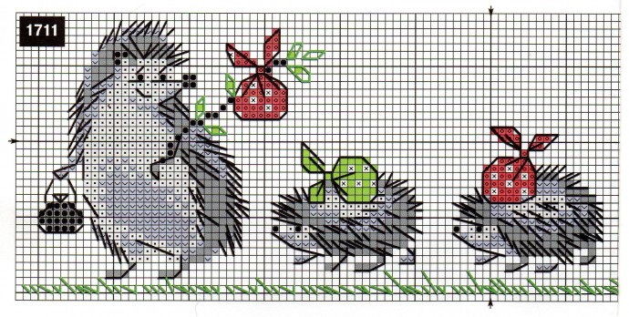 Схемы для детской вышивки: ёжик Схемы для детской вышивки: ёжик