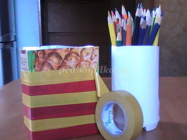 Изготовление подставки для карандашей Изготовление подставки для карандашей