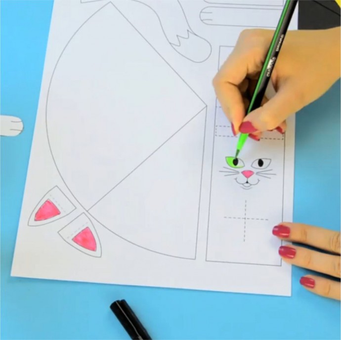 Кошечки из бумаги Кошечки из бумаги