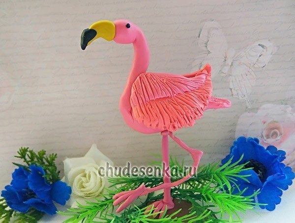 ​Лепим фламинго