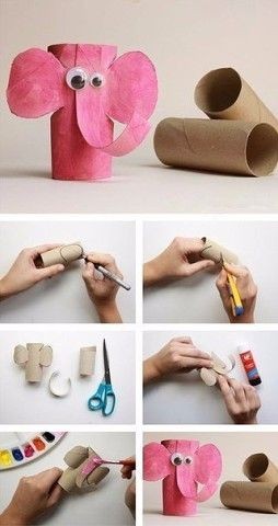 ​Детские поделки из рулончиков от туалетной бумаги