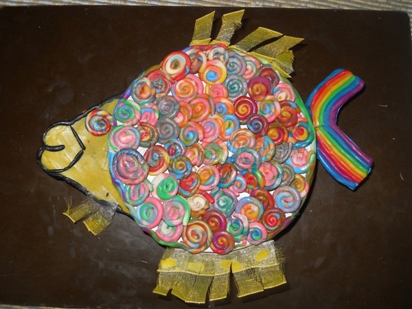 Аппликация из пластилина