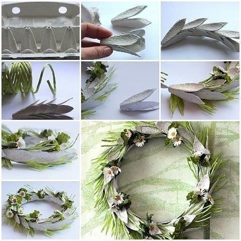 ​Поделки из яичных лотков