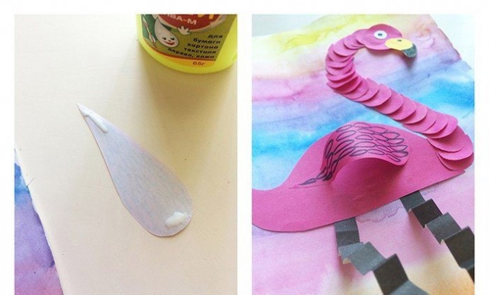 Розовый фламинго