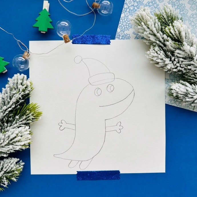 Рисуем дракончика Рисуем дракончика