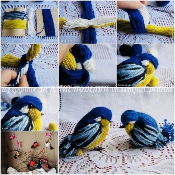 Плетёнки из картона и пряжи