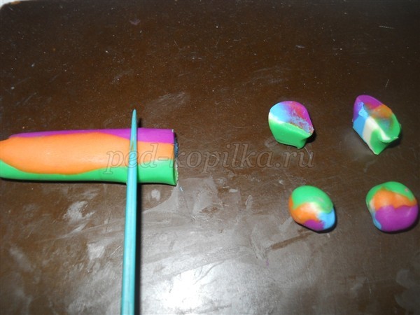 Аппликация из пластилина