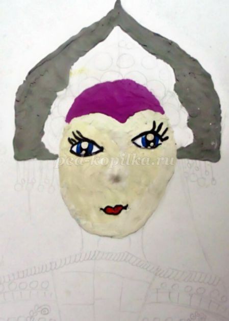 Пластилинография "Снегурочка": часть 1