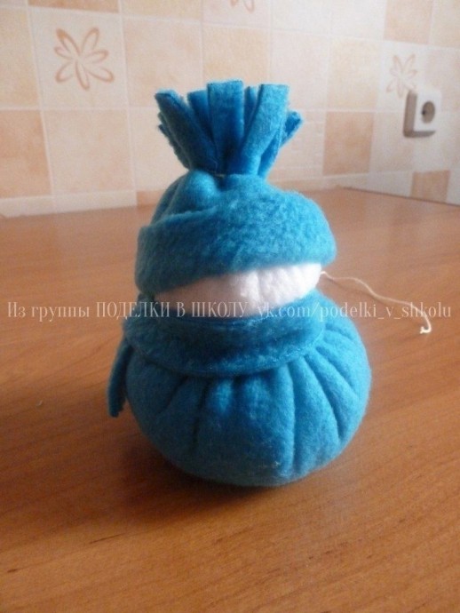Снеговичок из флиса Снеговичок из флиса