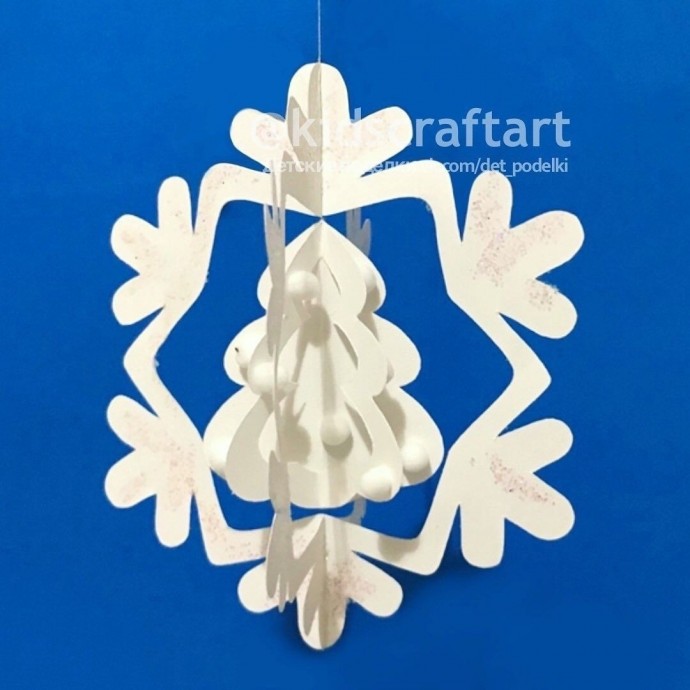 Снежинка с ёлочкой Снежинка с ёлочкой