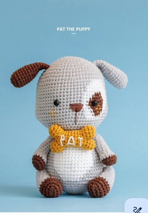 Вязаный пёсик Вязаный пёсик