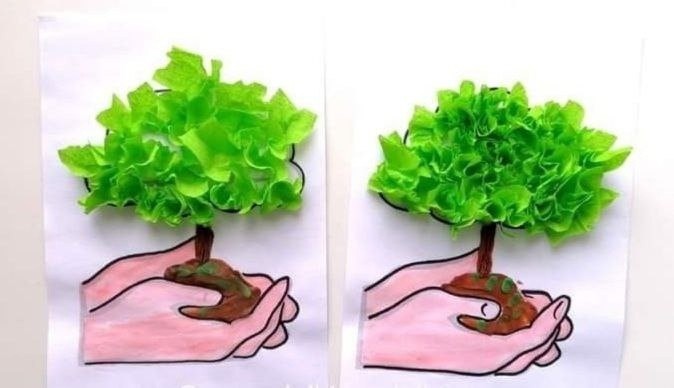 Дерево с пышной кроной