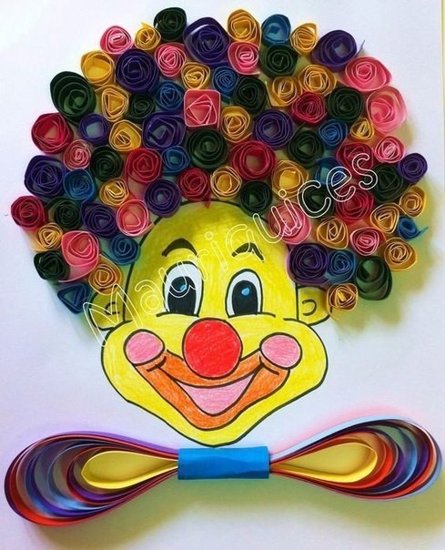 Множество идей создания клоунов из бумаги с детьми
