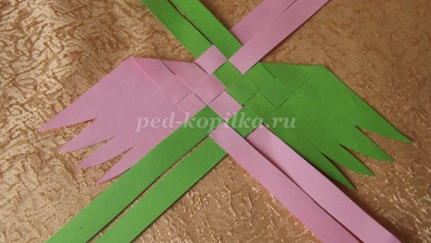 ​Плетение птички из бумаги: мастер-класс, часть 2