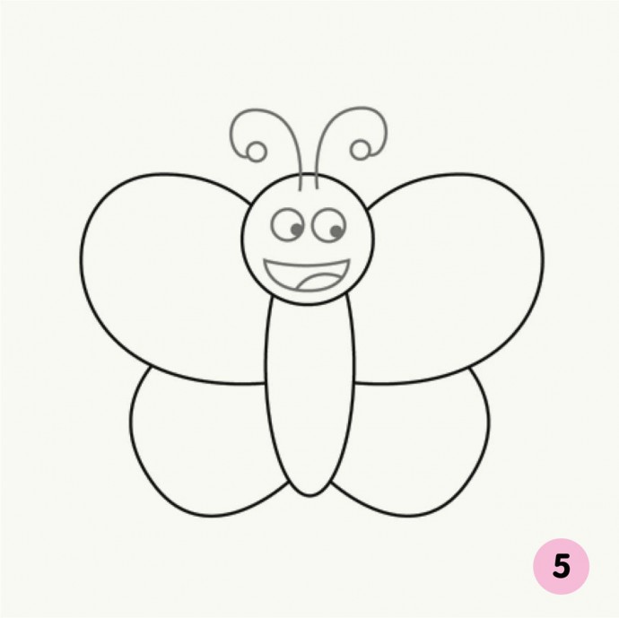 ​Рисуем с детьми бабочку