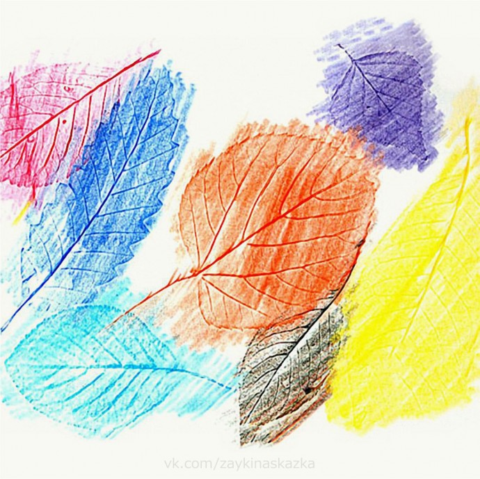 Трафаретное рисование по листикам Трафаретное рисование по листикам