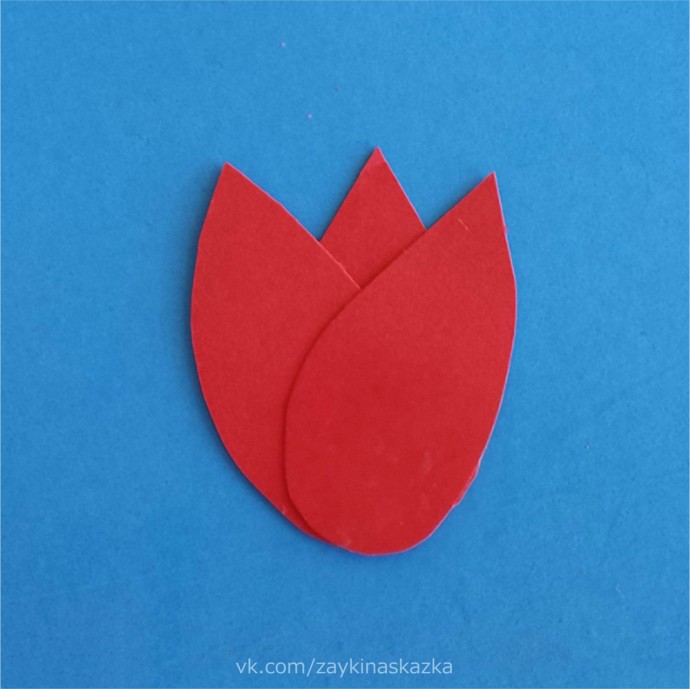 ​Тюльпаны из цветной бумаги