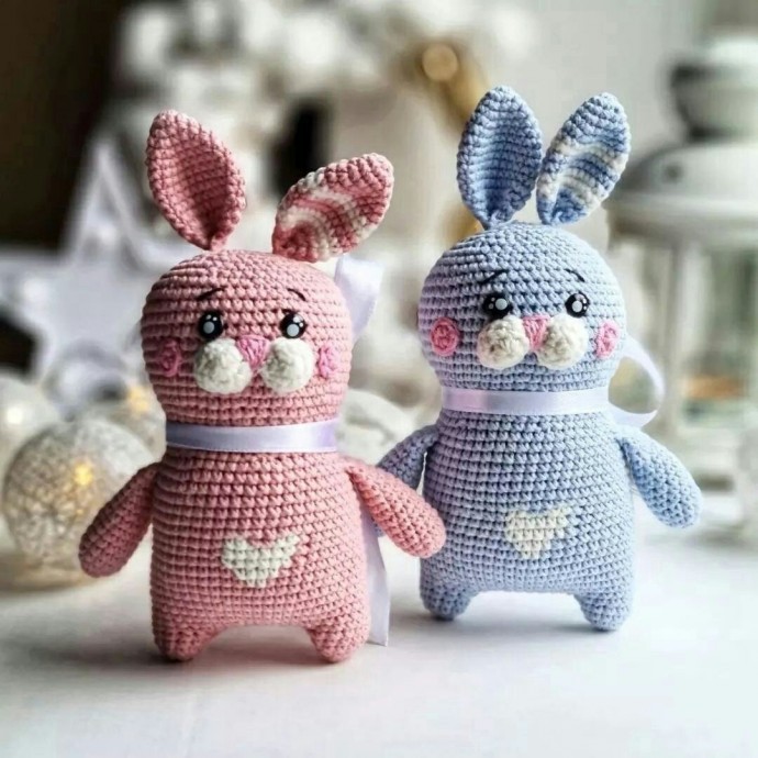 ​Зайки из пряжи