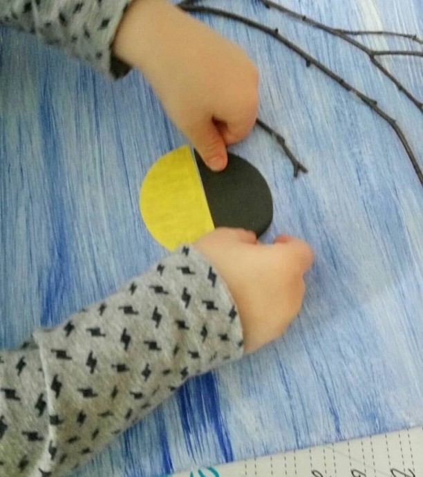 ​Аппликация "Зимние пташки"