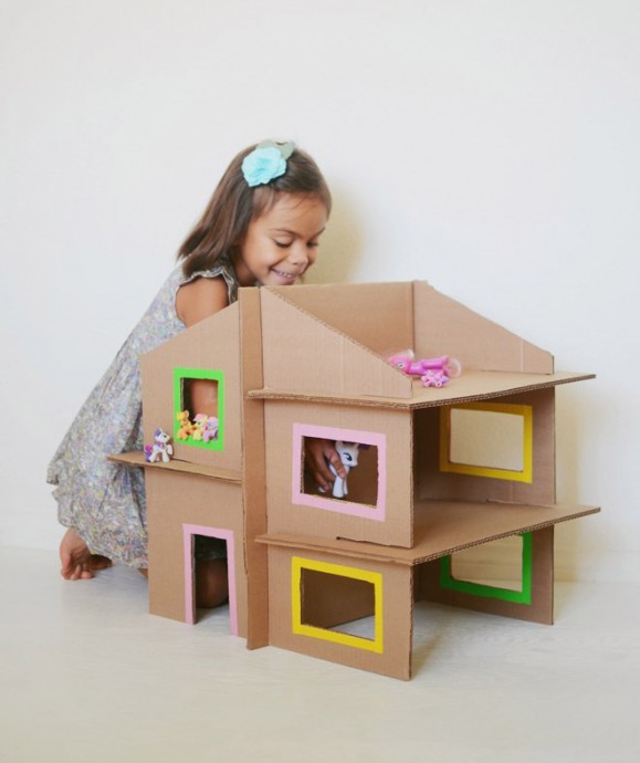 Кукольный домик из картона