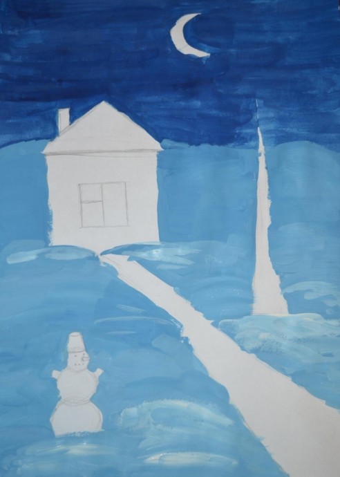 ​Рисуем с детьми зиму