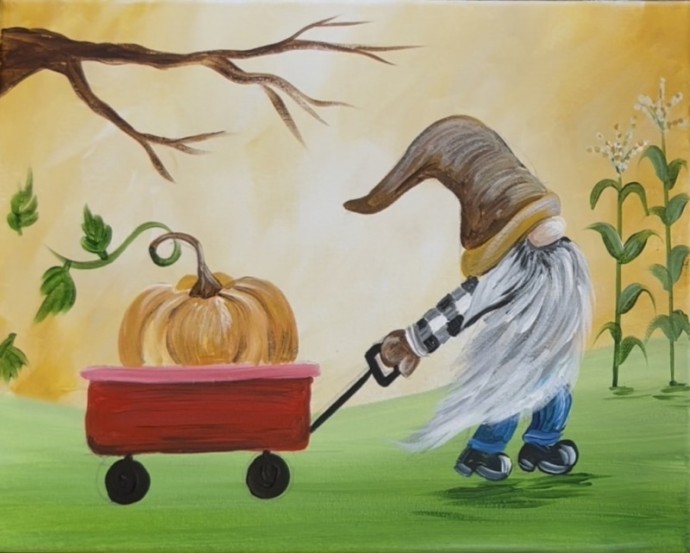 ​Гном с тыквой