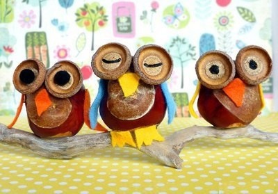 Идеи поделок с детьми из каштанов Идеи поделок с детьми из каштанов