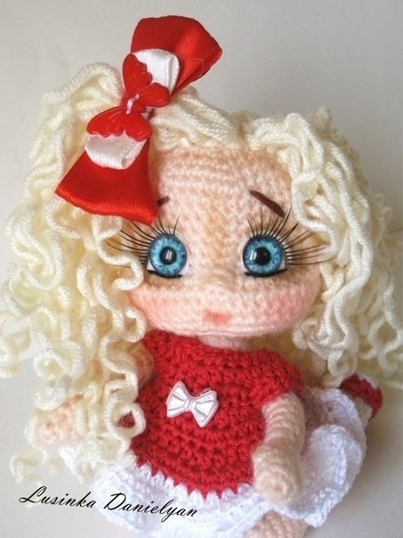 Оформление личика кукле Оформление личика кукле