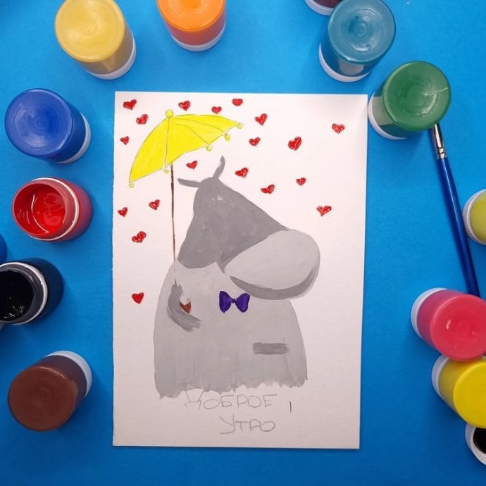 ​Бегемот под зонтом