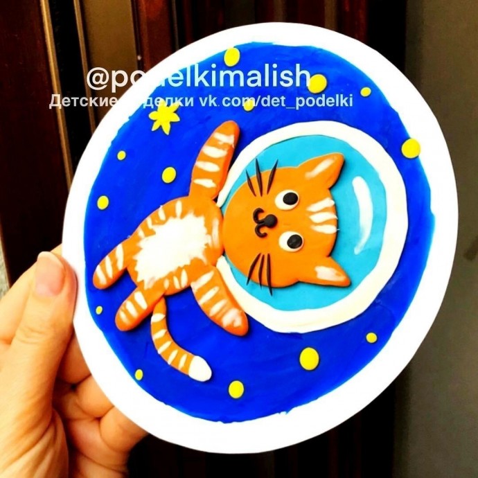 Шуточная пластилиновая аппликация