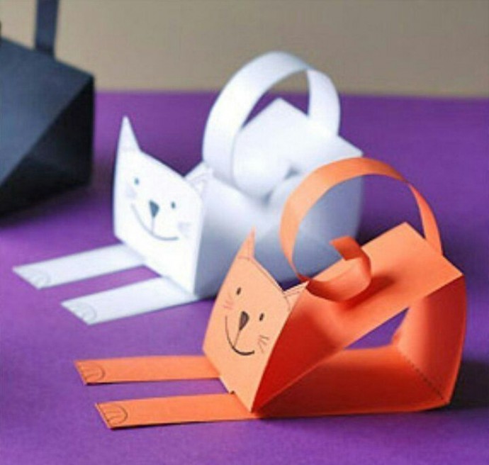 Кошечки из бумаги