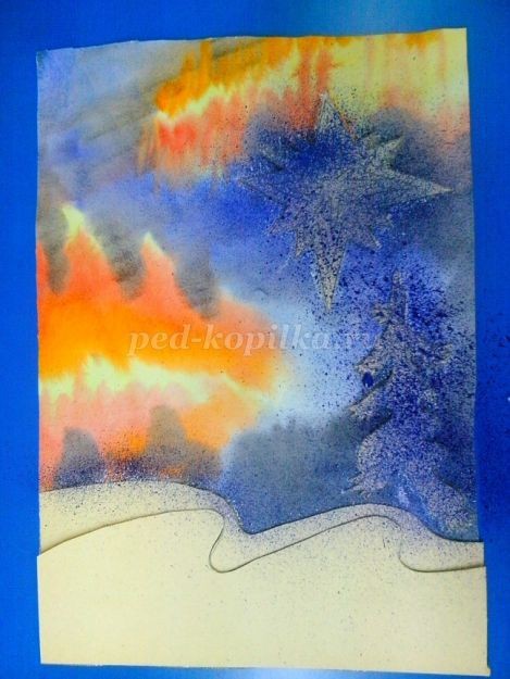 Нетрадиционная техника рисования "Северный олень", набрызг, часть 1 Нетрадиционная техника рисования "Северный олень", набрызг, часть 1