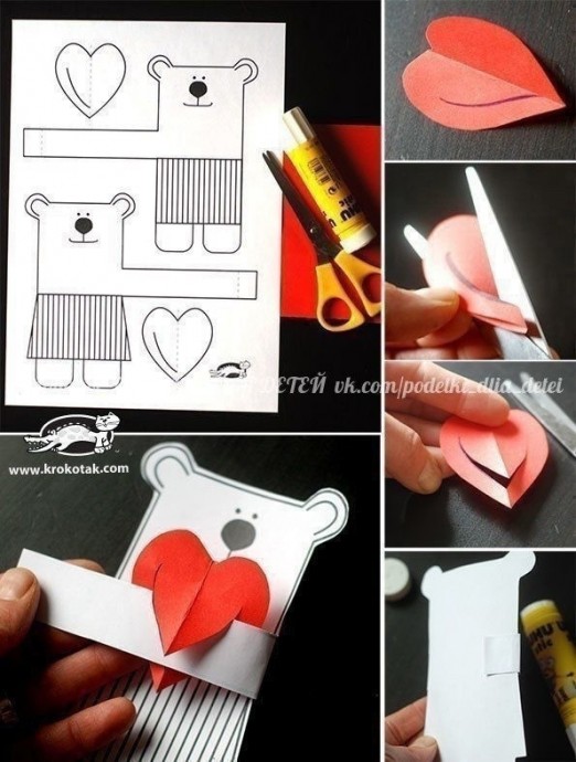 Мишка с сердечком в лапках