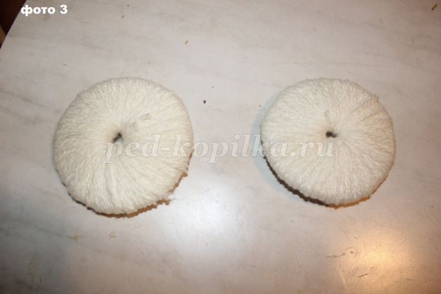 Снеговик из помпонов: мастер-класс Снеговик из помпонов: мастер-класс