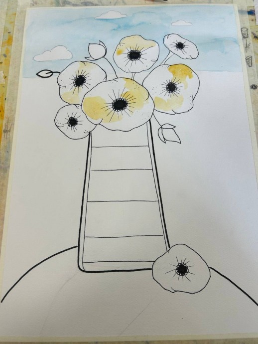 Цветы акварелью Цветы акварелью