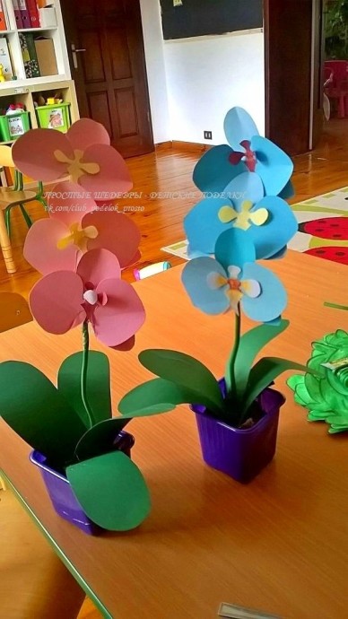 ​Делаем орхидеи с детьми