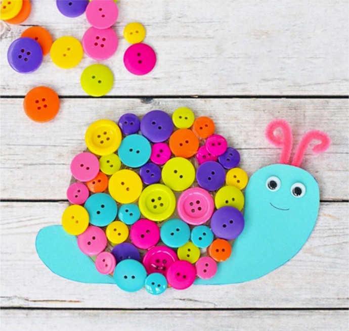 Детские поделки из пуговиц: идеи