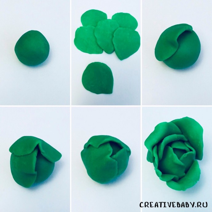 Лепим овощи из пластилина