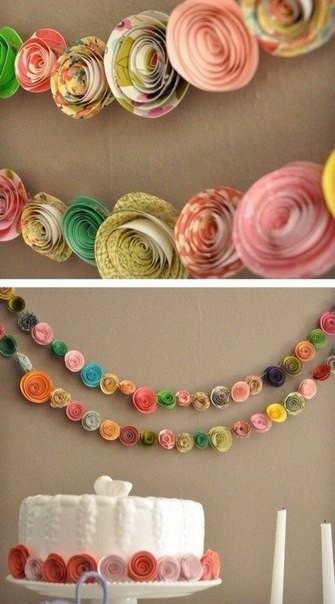 Очень простая техника создания цветов из бумаги Очень простая техника создания цветов из бумаги