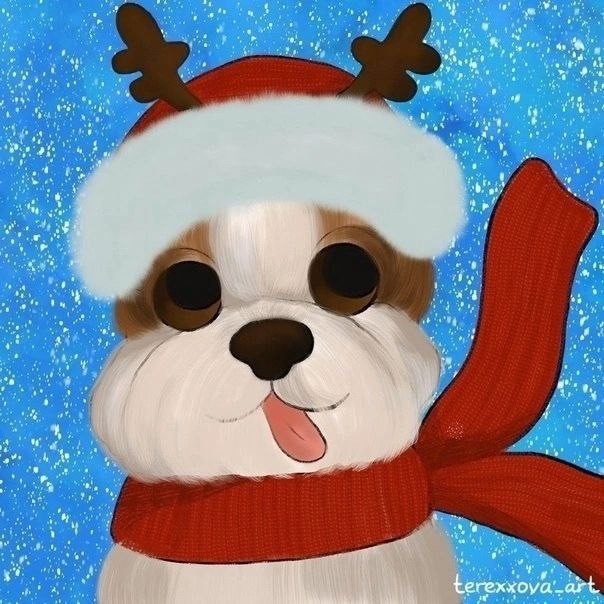 Рисуем щенка