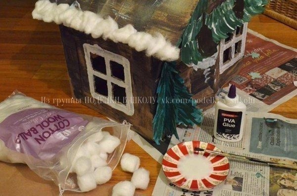 Домик из коробки Домик из коробки