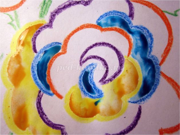 Рисование цветов акварелью "Радужные розы": мастер-класс, часть 4