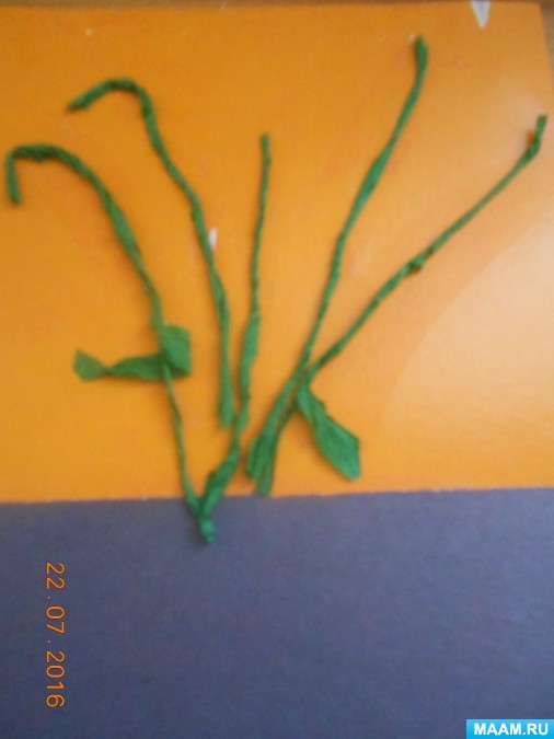 Летний букетик с цветами из жгутиков