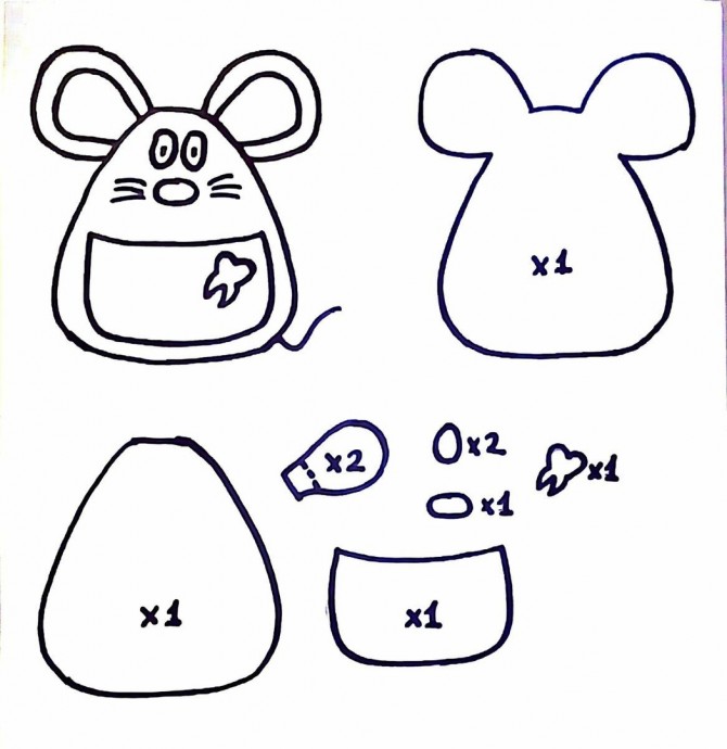 Мышки-ушастики из фетра Мышки-ушастики из фетра