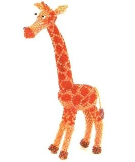 ​Объемная игрушка из бисера: жираф