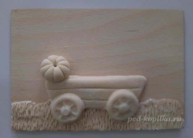 Осеннее панно с тыквами из солёного теста: часть 1 Осеннее панно с тыквами из солёного теста: часть 1