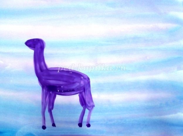 Рисование сказочного оленя: часть 1