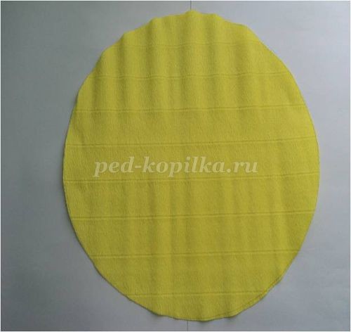 Солнышко из цветной бумаги