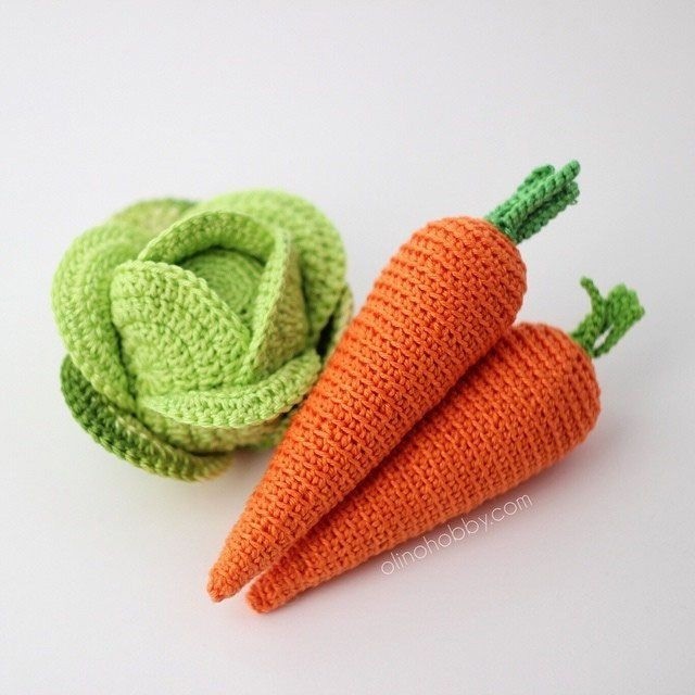 ​Вяжем с детьми овощи крючком